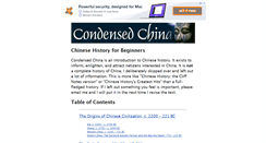 Desktop Screenshot of condensedchina.com